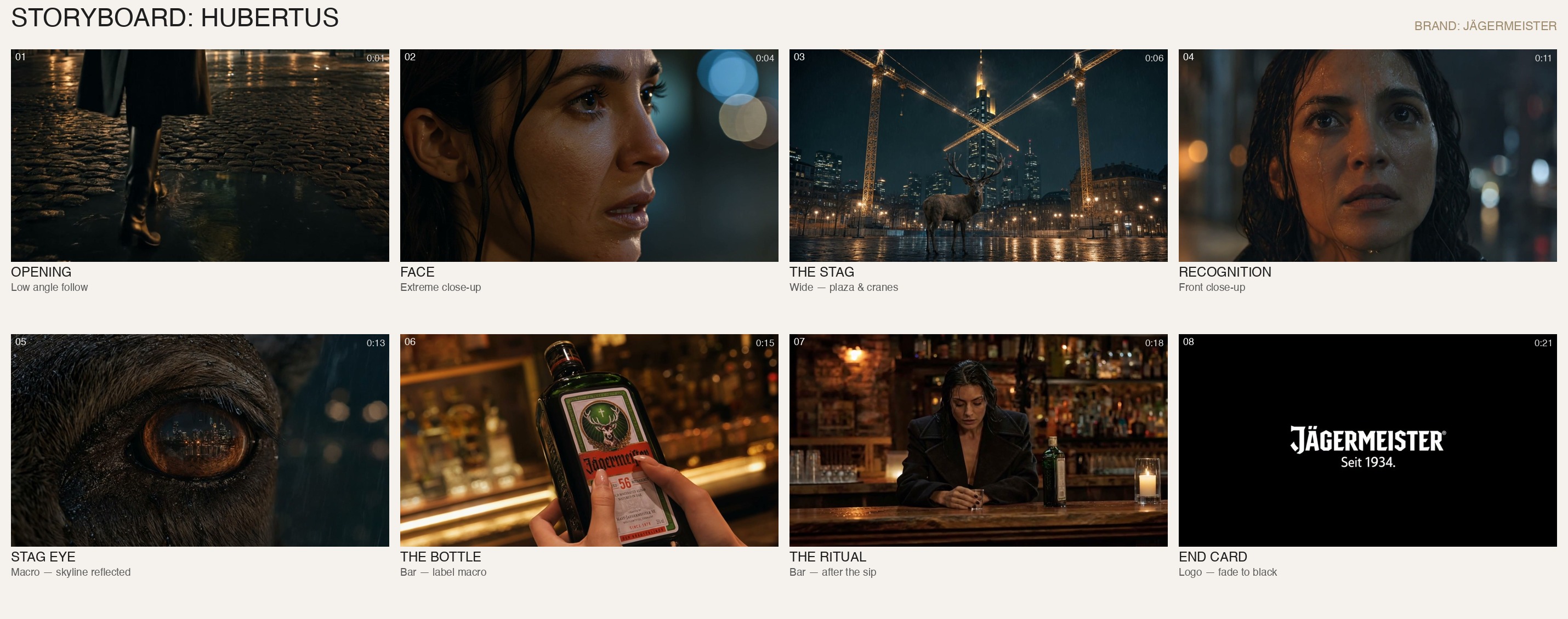 HUBERTUS Storyboard